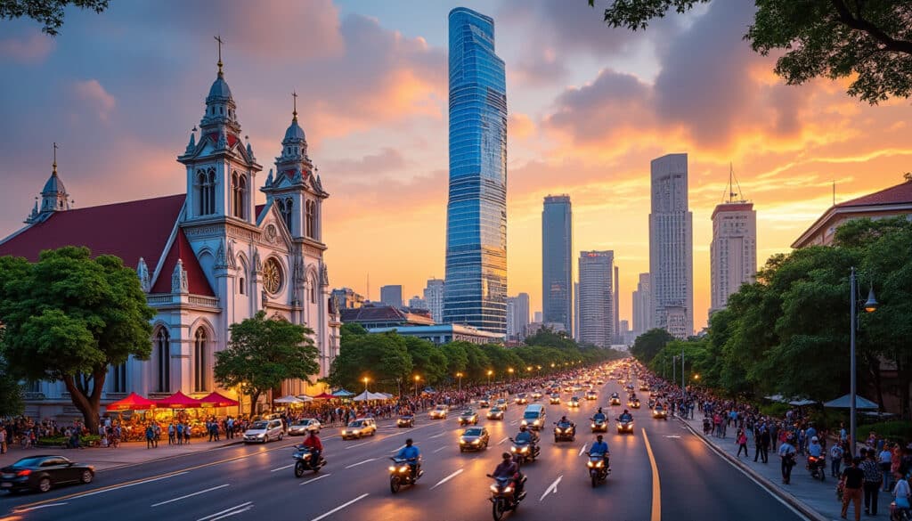 discover the unique architectural landscape and vibrant urban features of ho chi minh city. explore a blend of historical influences and modern designs that shape the city's identity, from colonial landmarks to contemporary skyscrapers, reflecting the rich cultural heritage and dynamic growth of vietnam's largest city.