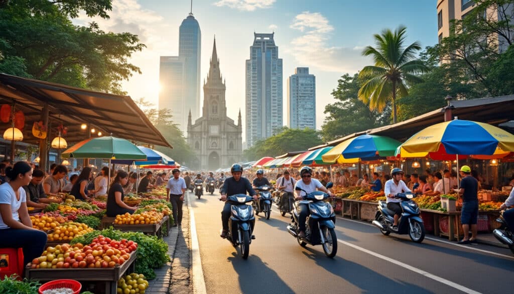 explore the vibrant daily life in ho chi minh city, where bustling markets, aromatic street food, and rich culture come together. discover how locals navigate their day, from morning coffee rituals to evening nightlife, and immerse yourself in the energy of this dynamic city.