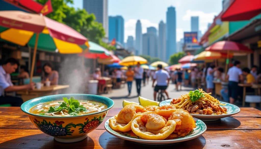discover the rich culinary landscape of ho chi minh city with our guide to famous foods, featuring must-try dishes, local specialties, and hidden gems that showcase the vibrant flavors of vietnamese cuisine. embark on a delicious journey through bustling markets and street food stalls!
