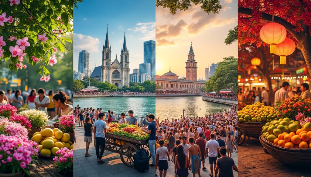discover the best activities and attractions in ho chi minh city throughout the year. our seasonal guide provides monthly highlights to help you plan your perfect trip, whether it's exploring vibrant markets during spring or enjoying cultural festivals in the fall.